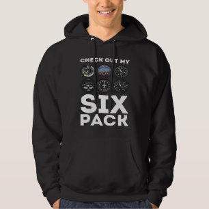 Check Out My Six Pack Aviation Pilot Hoodie