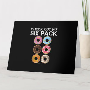 Check Out My Six Pack Doughnut - Funny Gym Card