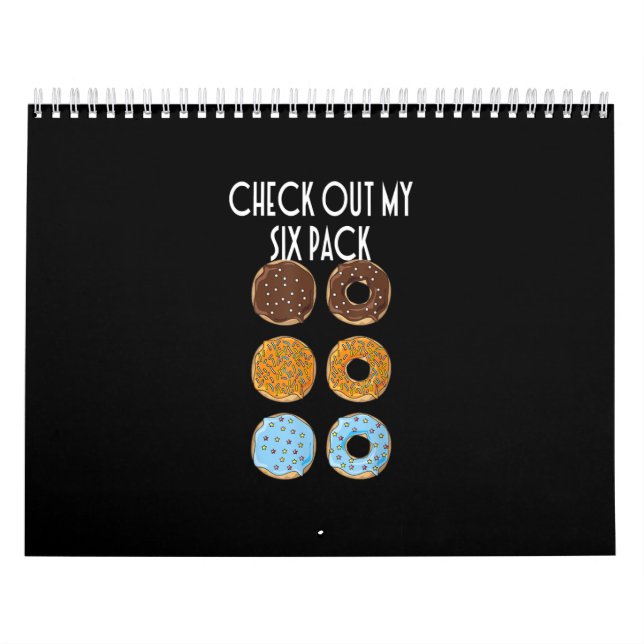 Check Out My Six Pack Doughnut Gym Calendar (Cover)