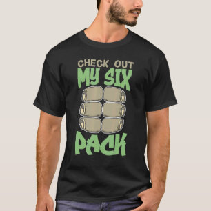 Check Out My Six Pack  Father's Day  Retro Dad Bod T-Shirt
