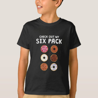 Check Out My Six Pack Funny Doughnut Fitness T-Shirt