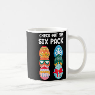 Check Out My Six Pack Funny Easter Egg Abs Workout Coffee Mug