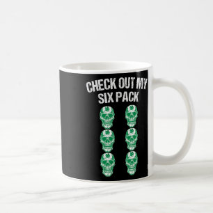 Check Out My Six Pack St Patricks Day Skull Shamro Coffee Mug