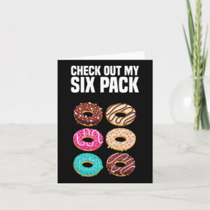 Check Out My Six Pack Strength Gym Funny Bodybuild Card