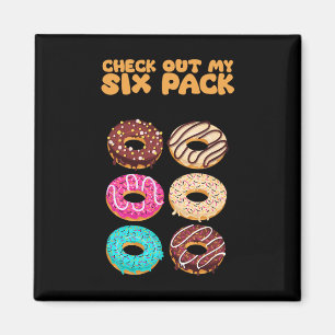 Check Out My Six Pack Strength Gym Funny Bodybuild Magnet