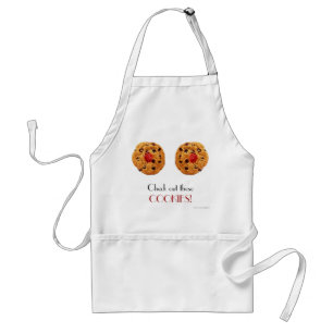 Check out these cookies. funny humour breast standard apron