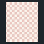 Check Pale Beige Chequered Pattern Chequerboard Poster<br><div class="desc">Chequered Pattern – cream white and pale beige chequerboard.</div>