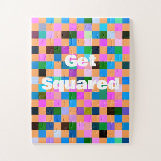 Check Pattern 3  Jigsaw Puzzle (Vertical)