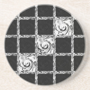 check pattern coaster