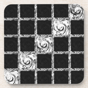 check pattern coaster