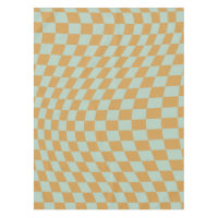 Check Pattern Mint Wavy Chequerboard Chequered