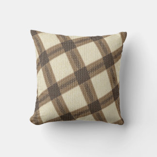 check pattern pillow