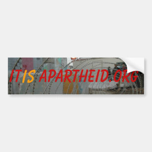 check point, It, is, Apartheid.org Bumper Sticker