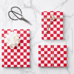 Check Red White Chequered Wrapping Paper Sheet<br><div class="desc">Check Red White Chequered Wrapping Paper</div>