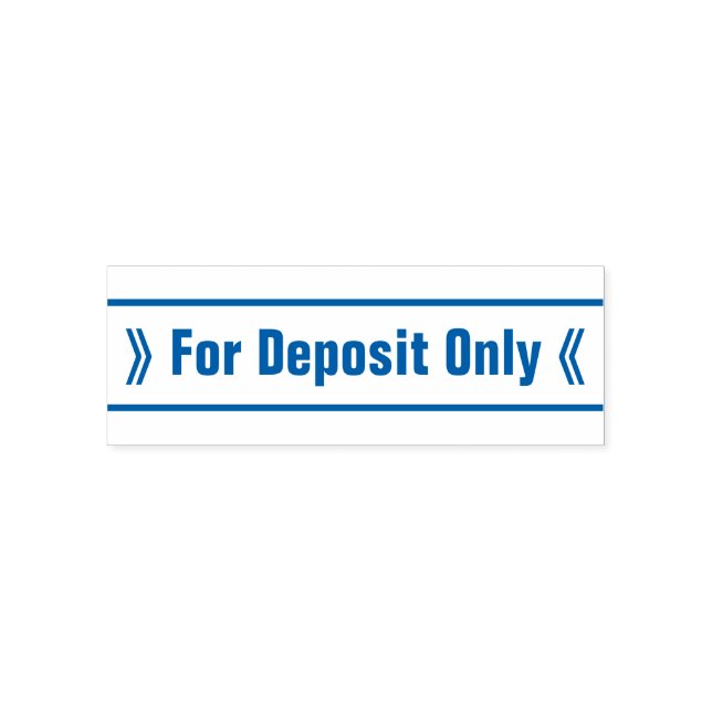 Check Restrictive Indorsement Rubber Stamp (Design)