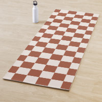 Check Rust Chequered Terracotta Chequerboard