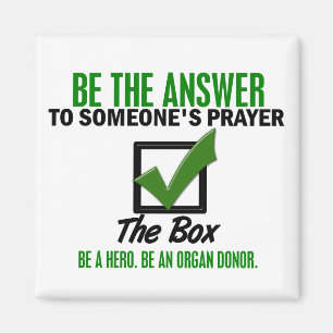 Check The Box Be An Organ Donor 3 Magnet