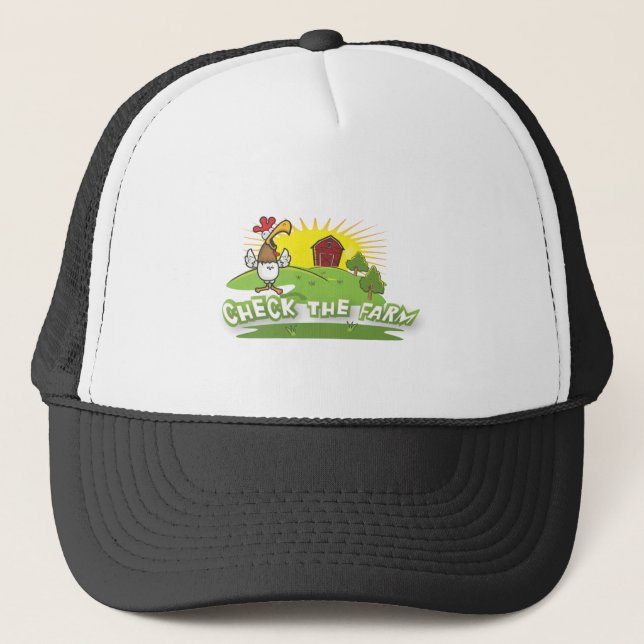 check the farm logo trucker hat (Front)
