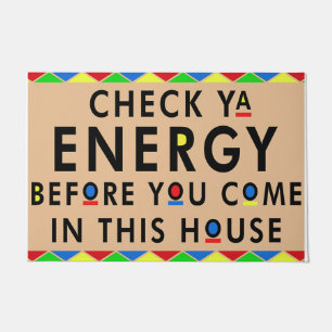Check ya energy doormat, Welcome mat, Peaceful Doormat