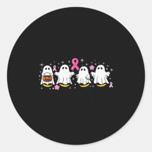 Check Your Boo Bees Funny Breast Cancer Classic Round Sticker