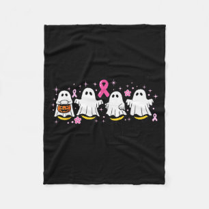 Check Your Boo Bees Funny Breast Cancer Fleece Blanket