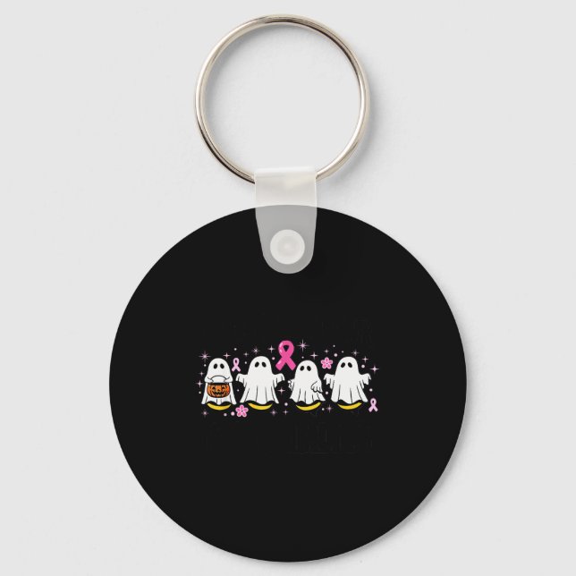 Check Your Boo Bees Funny Breast Cancer  Key Ring (Front)