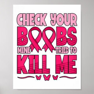 Check Your Breast Breast Cancer Awareness Poster