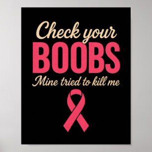 Check Your Breast Cancer Awareness  Poster