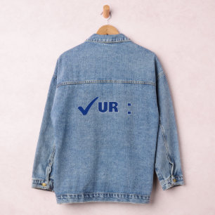 Check Your COLON Blue Letters Jacket