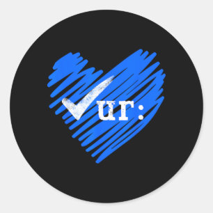 Check Your Colon Colourectal Cancer Awareness Classic Round Sticker