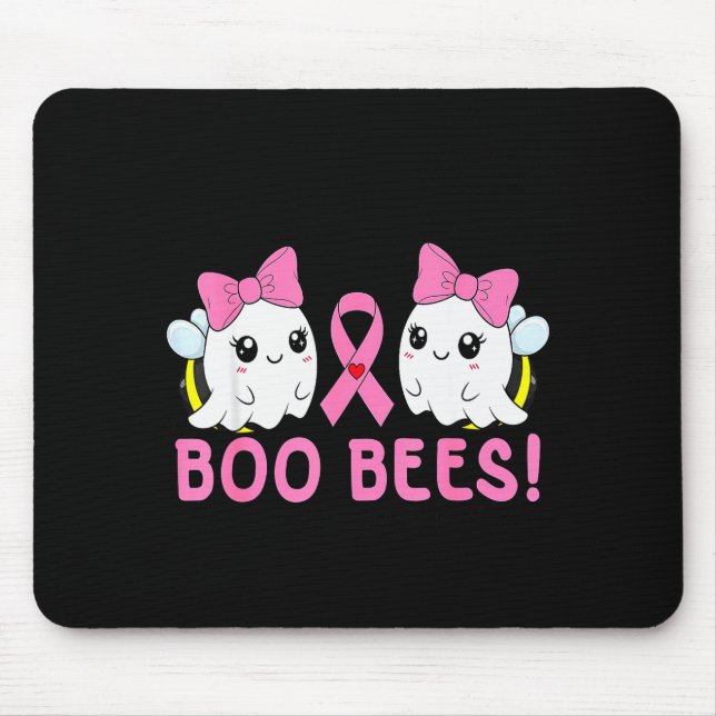 Check Your Ees Boo Bees Breast Cancer Halloween Gh Mouse Pad (Front)