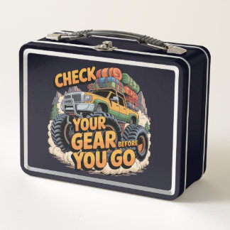 Check Your Gear Before You Go Off-Road 4x4  Metal Lunch Box