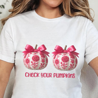 Check your pumpkins, Breast Cancer Survivor Tri-Blend Shirt