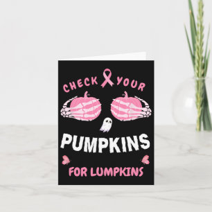 Check Your Pumpkins For Lumpkins Skeleton Hand Hal Card