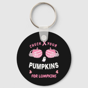 Check Your Pumpkins For Lumpkins Skeleton Hand Hal Key Ring