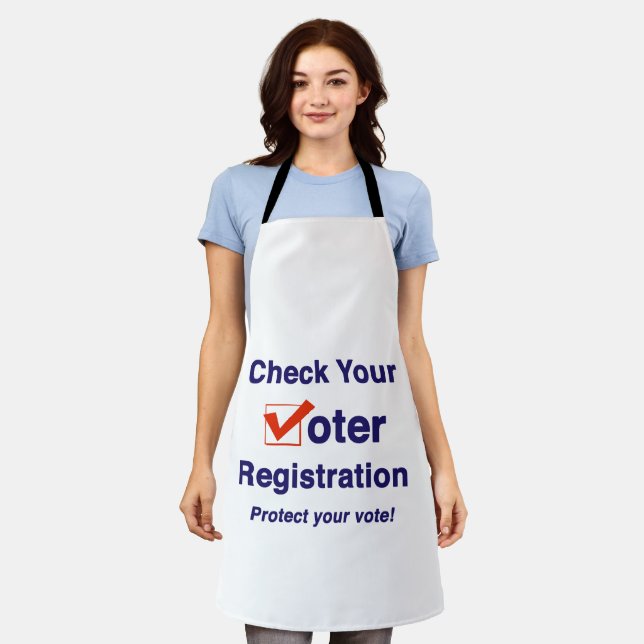 Check Your Voter Registration 2022 Election Apron (Worn)