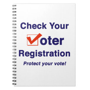 Check your Voter Registration 2026 elections Notebook