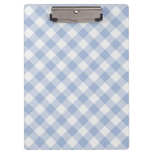 Checked Blue Gingham Classic Clipboard