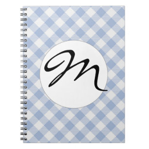 Checked Blue Gingham Classic Notebook