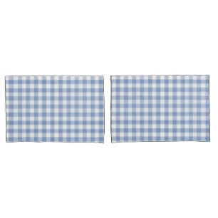 Checked Blue Gingham Classic  Pillowcase