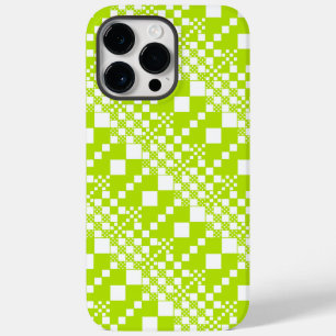  Checked, Checks - Lime Green and White Case-Mate iPhone 14 Pro Max Case