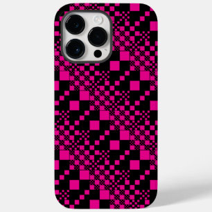 Checked, Checks - Magenta and Black Case-Mate iPhone 14 Pro Max Case