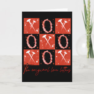 Checked Valentine Xoxo The Original Love Letters  Card