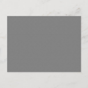 CHECKERBOARD! (a black & white pattern design) ~ Postcard