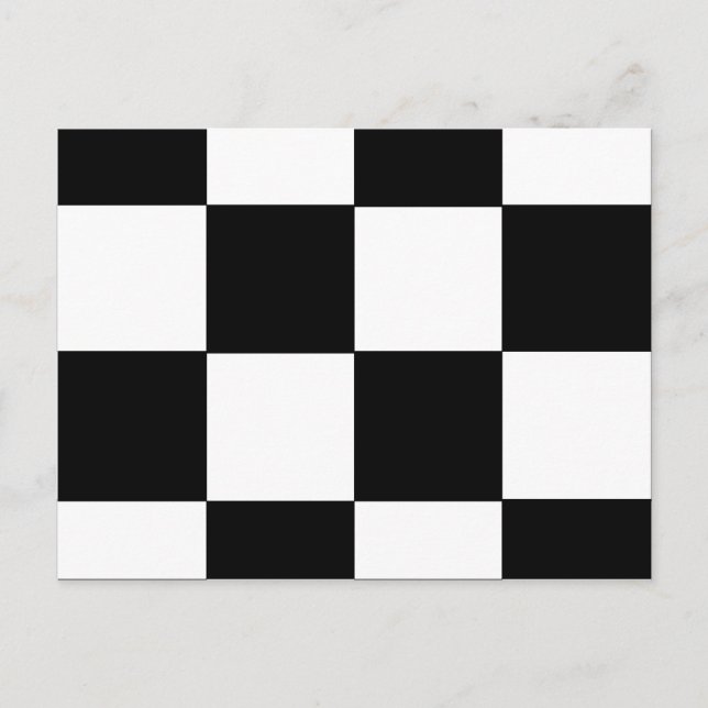 CHECKERBOARD! (a square tile design) ~ Postcard (Front)