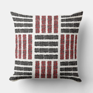 CHECKERBOARD DESIGN Retro Throw Pillow
