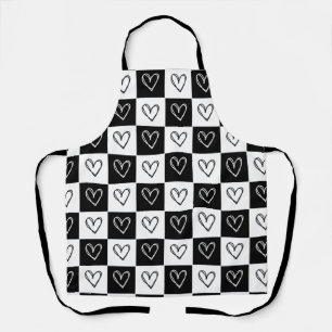 Checkerboard Hearts Apron