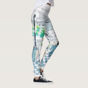 Checkerboard Kiosk Park View Leggings