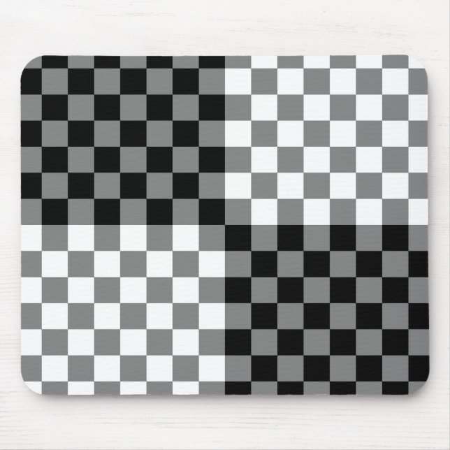 CHECKERBOARD PATTERN MOUSE PAD (Front)