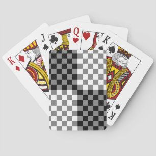 CHECKERBOARD PATTERN PLAYING CARDS